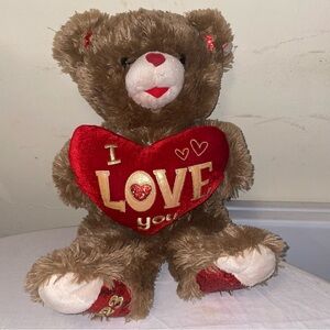 BROWN VALENTINE BEAR